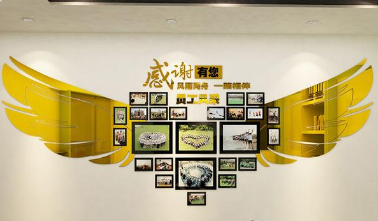 3d創(chuàng)意亞克力背景墻貼公告欄照片墻