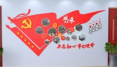 立體黨員風采文化墻制作效果圖