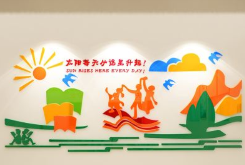 心理輔導(dǎo)咨詢室3d立體墻貼畫幼兒園校園文化墻