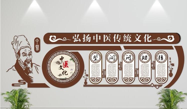 立體中醫文化墻設計制作