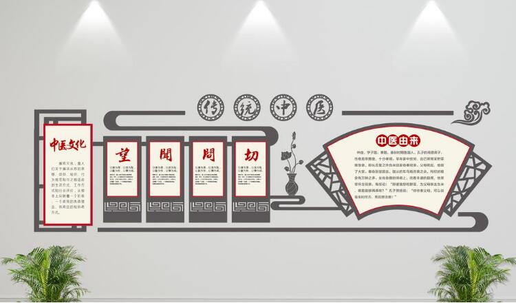 立體中醫文化墻設計制作