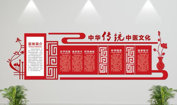 立體中醫文化墻設計制作