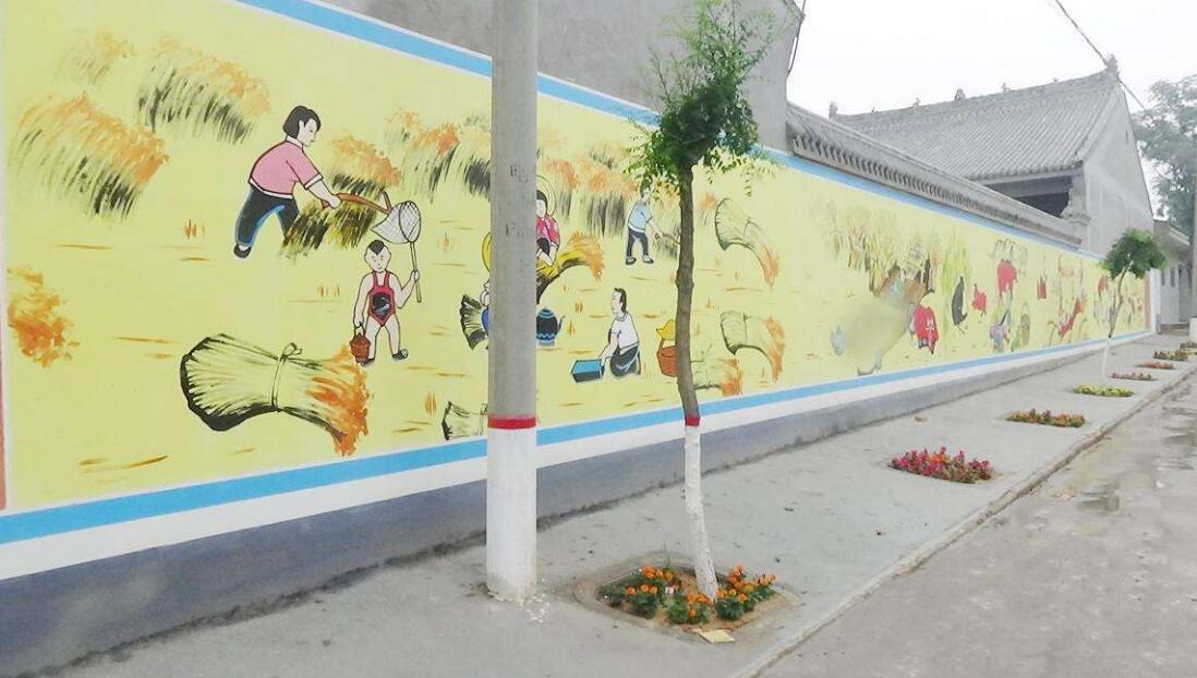 農(nóng)村街道文化墻制作效果圖
