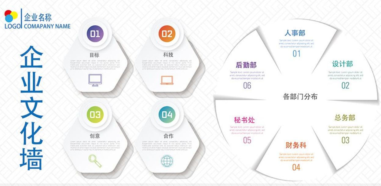 異形公司企業微立體異型走廊樓道文化墻展板