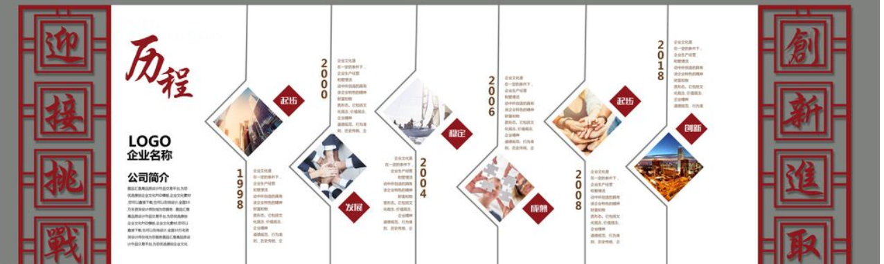 中式古典廉政文化墻 