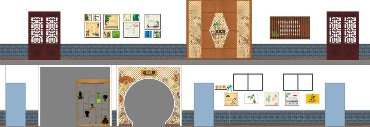 校園琴棋書畫傳統(tǒng)文化木質(zhì)藝術(shù)文化墻設(shè)計