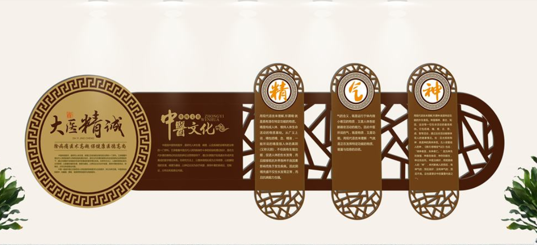 中國風元素微立體精氣神中醫(yī)文化