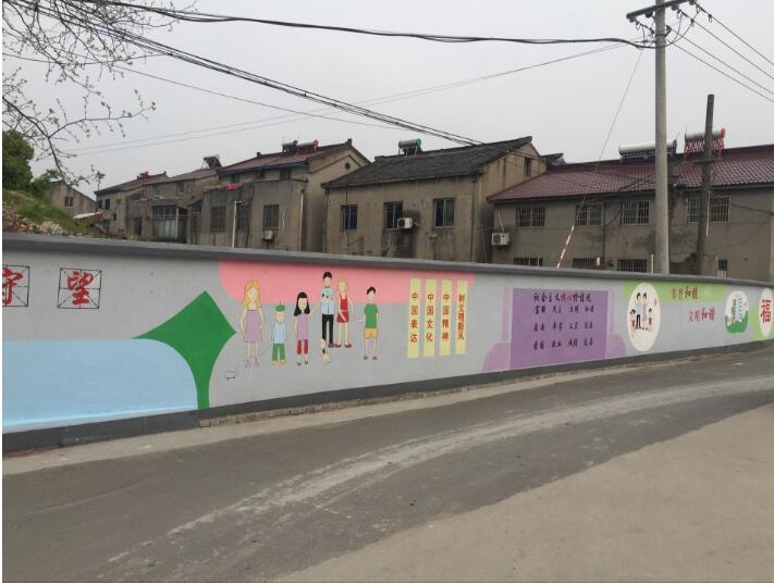 簡約創意農村文化墻制作效果圖