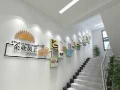 簡約樓道文化墻制作效果圖