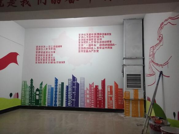 特色黨建樓道文化墻制作效果圖