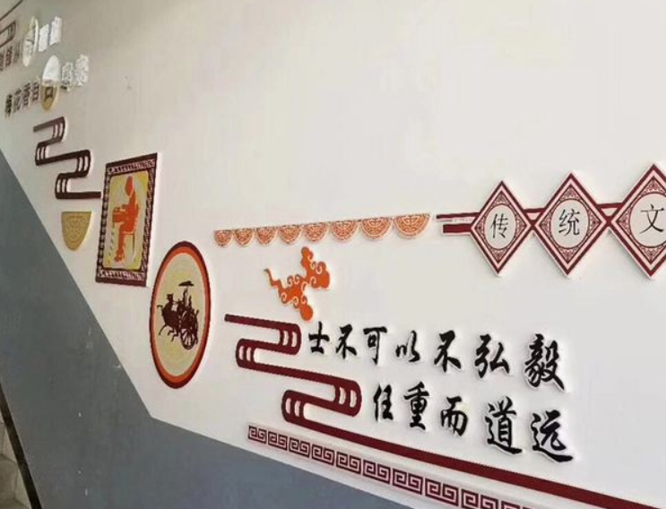 學校企業校園文化墻展板走廊裝飾uv