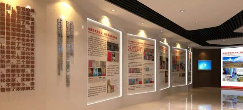 企業文化墻展廳照片墻公司員工風采效果圖設計圖片