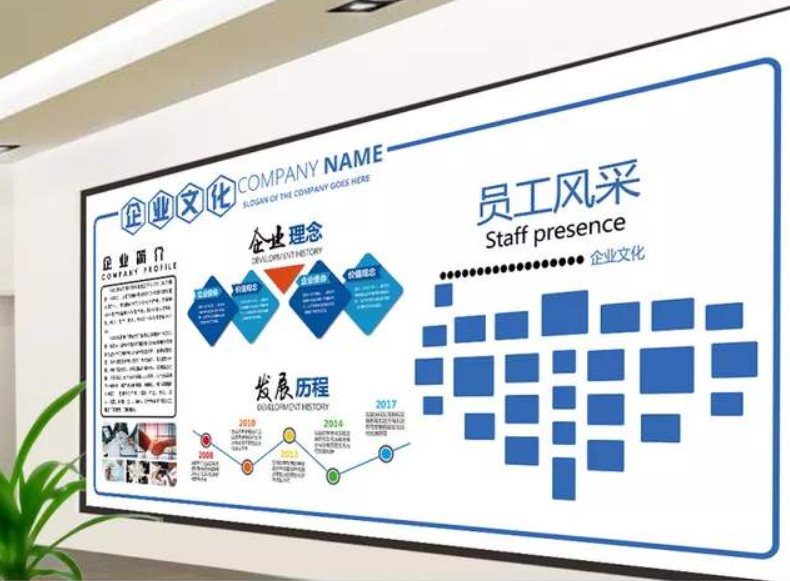 微立體企業文化墻活動室照片墻展示