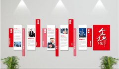 大型創(chuàng)意立體企業(yè)文化墻制作效果圖