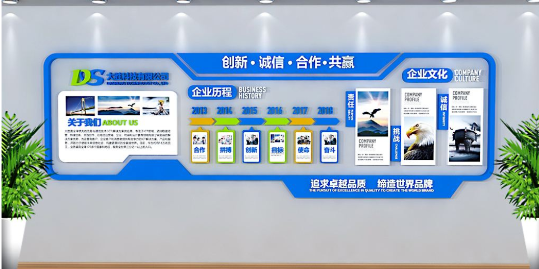 大氣創意中國風企業文化墻