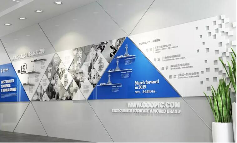 時尚公司企業文化墻制作效果圖