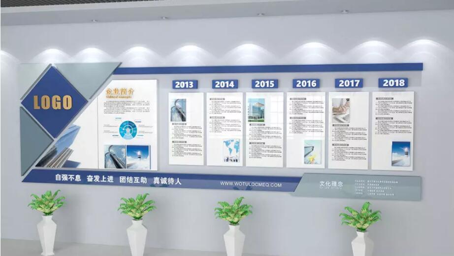 企業(yè)簡介文化墻制作效果圖