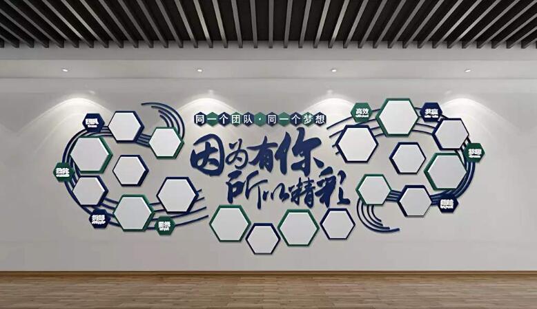 國企公司文化墻制作效果圖