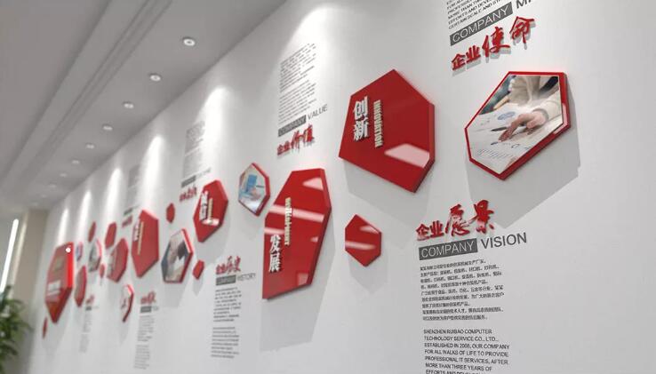 創意企業簡介文化墻制作效果圖