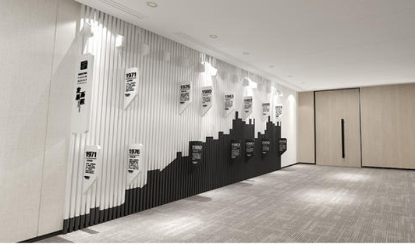 大氣現代簡約企業文化墻