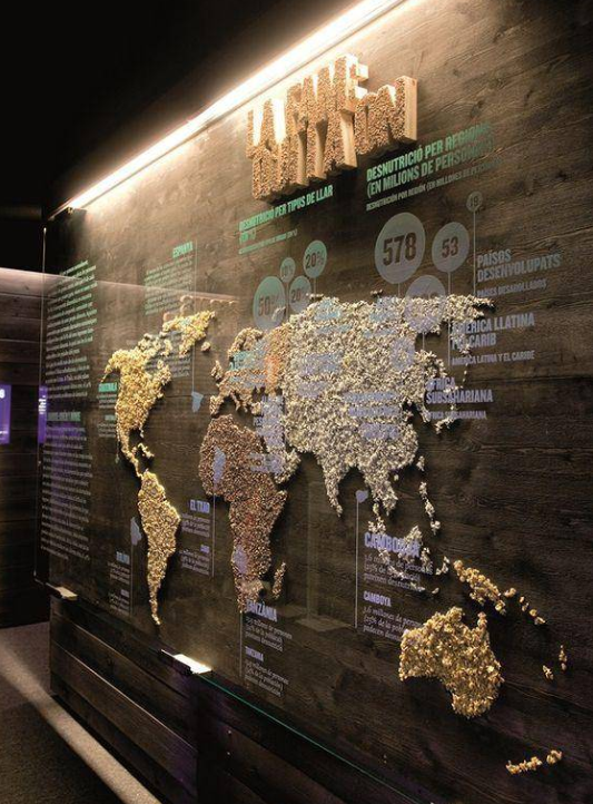 藍色科技企業文化墻展板