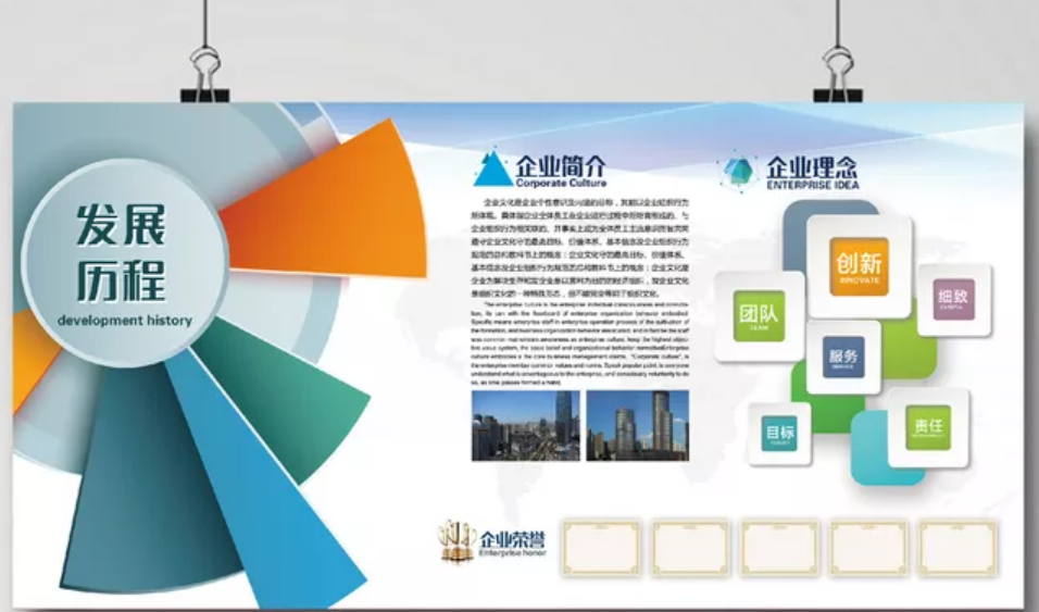 大氣企業文化墻創意背景墻圖片