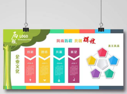 創意通用企業文化墻形象墻