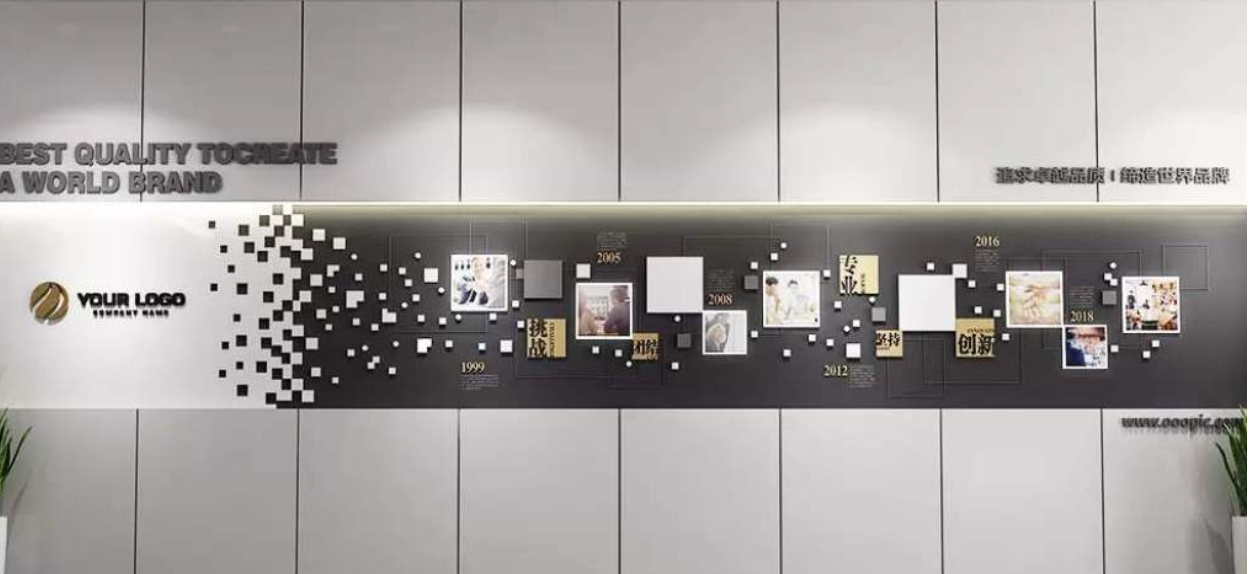 大型創意立體企業文化墻公司形象墻