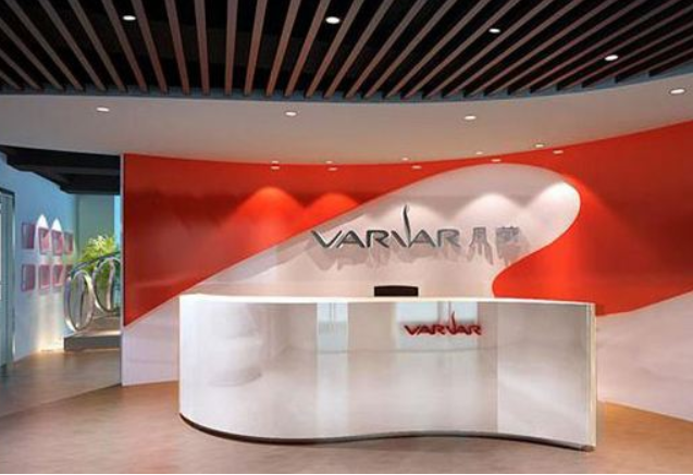 創意企業前臺背景墻效果圖