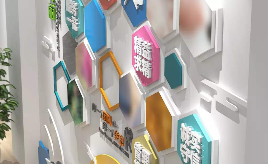 企業(yè)文化墻創(chuàng)意立體員工風采照片墻