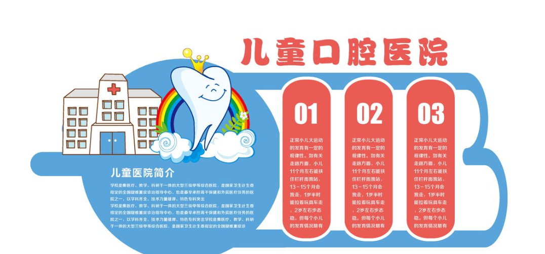 卡通醫院兒科異型微立體文化墻展圖片
