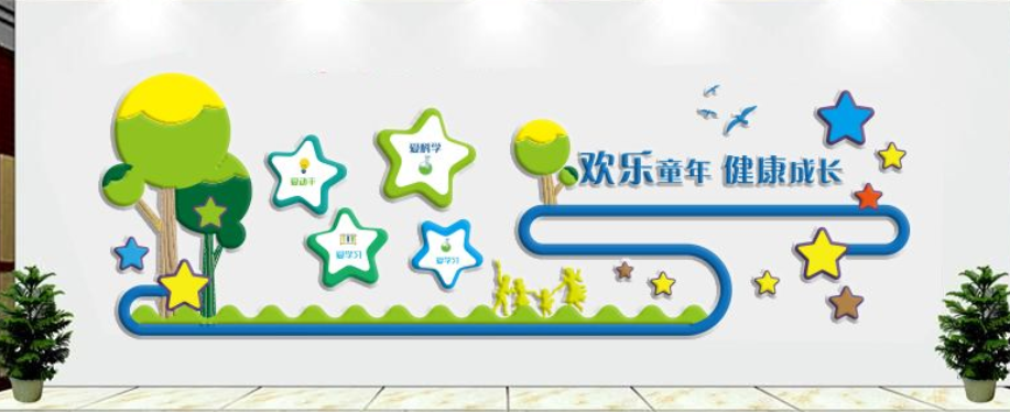 立體幼兒園文化墻貼畫教室布置貼紙創(chuàng)意墻