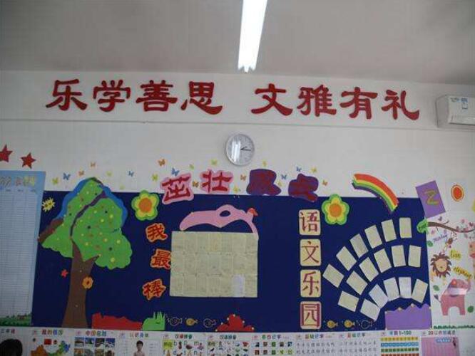 教室文化墻制作效果圖