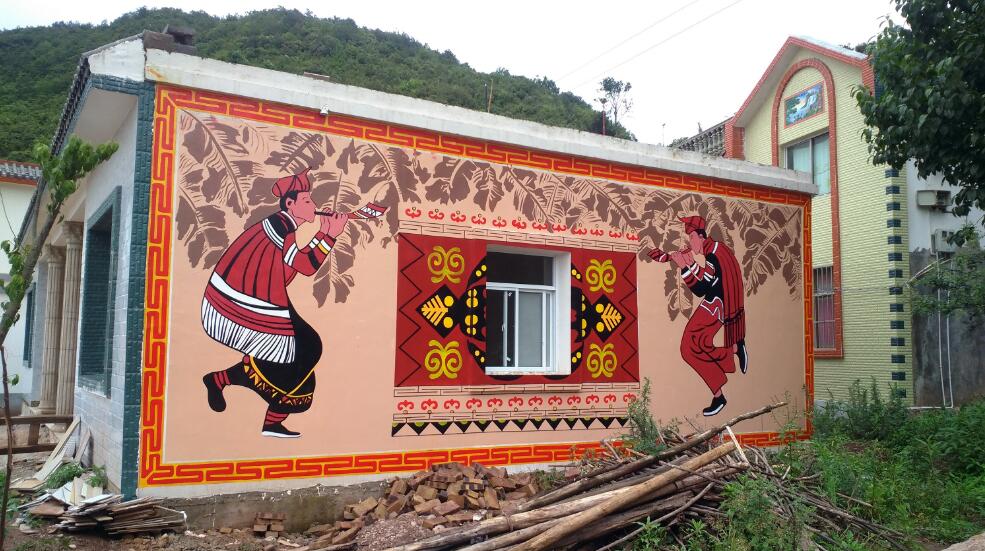 民俗文化墻制作效果圖