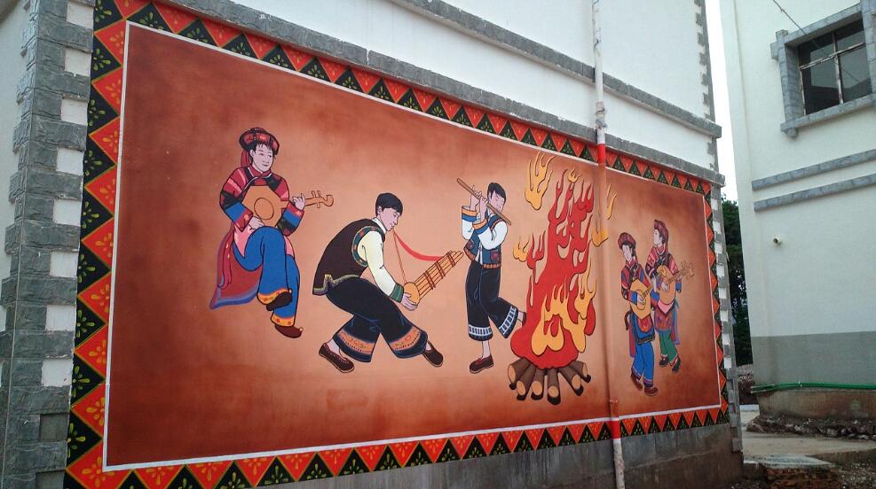 民俗文化墻制作效果圖