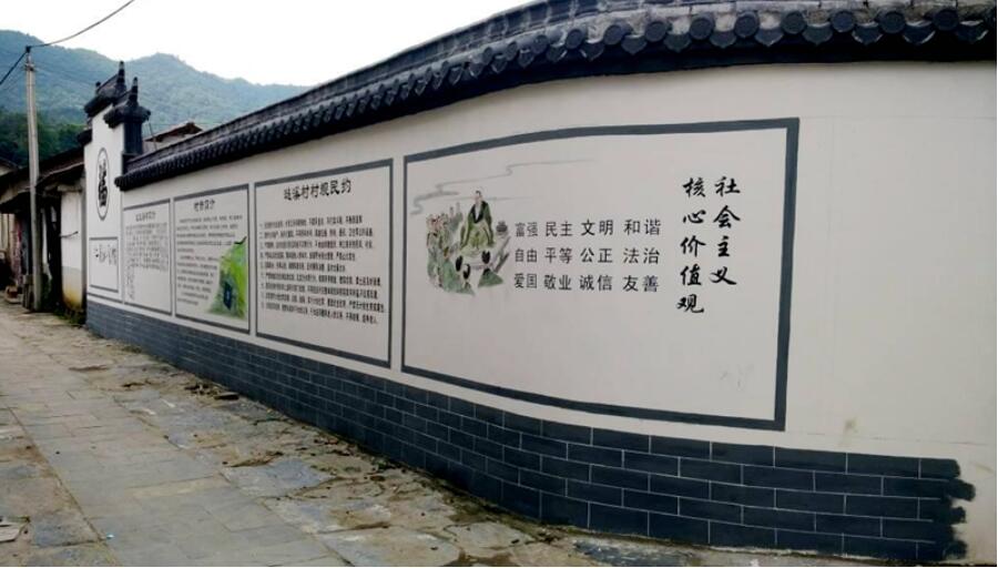農(nóng)村傳統(tǒng)文化墻制作效果圖