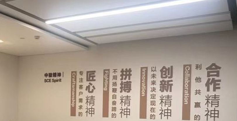 房地產開發公司文化墻效果圖