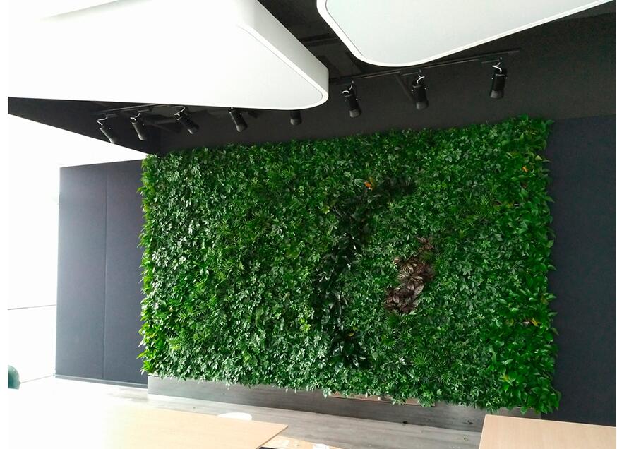 仿真植物文化墻制作效果圖