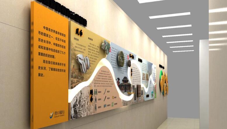 銀行金融文化墻制作效果圖