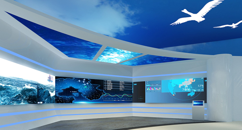 海洋牧場展廳文化墻設計6