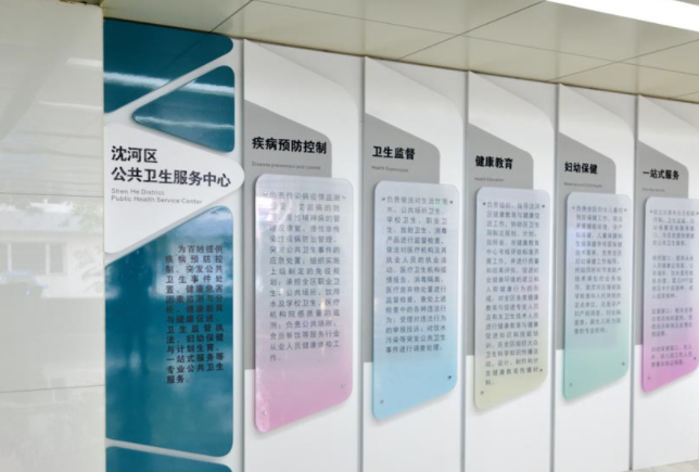 沈陽衛生局文化墻設計