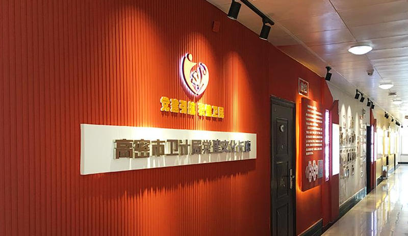 衛生和計劃生育管理局長廊文化墻設計2