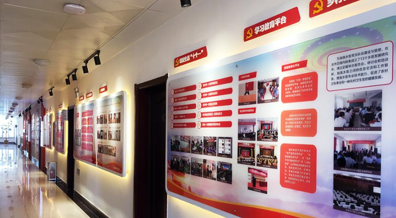 衛生和計劃生育管理局長廊文化墻設計9