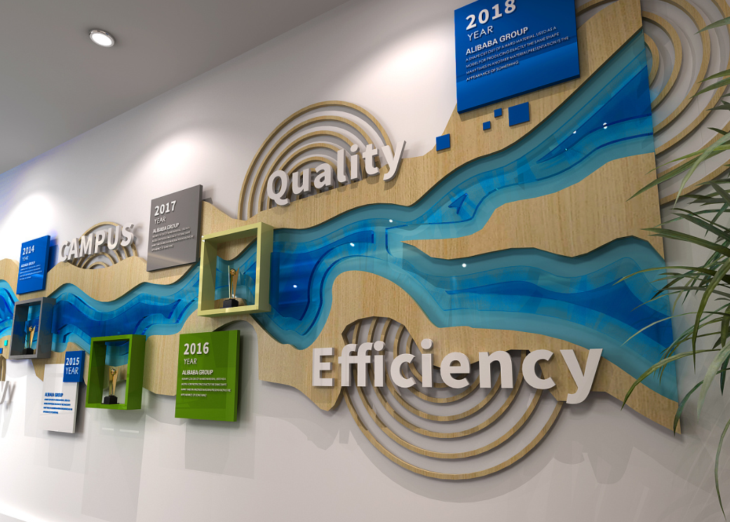 企業(yè)科技發(fā)展歷程文化墻設(shè)計2