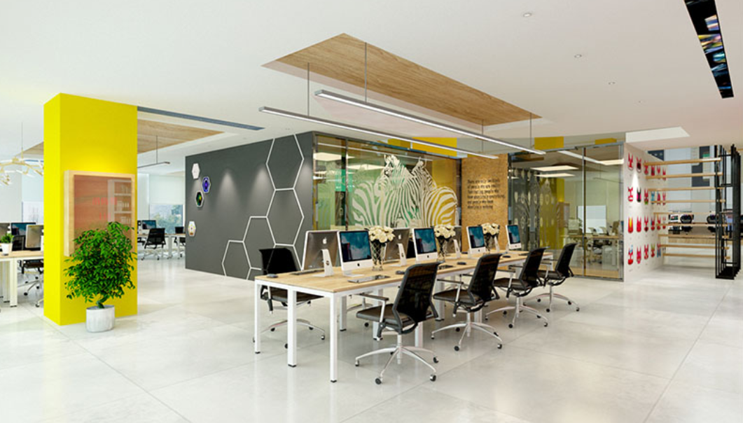 大型公司展廳文化墻設計3