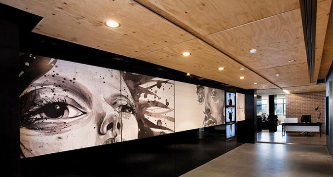 廣告公司形象墻設計