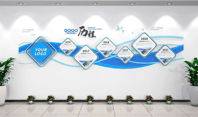 藍(lán)色科技企業(yè)發(fā)展歷程文化墻設(shè)計(jì)圖.png