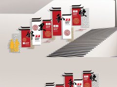 古典社區樓梯走廊文化墻